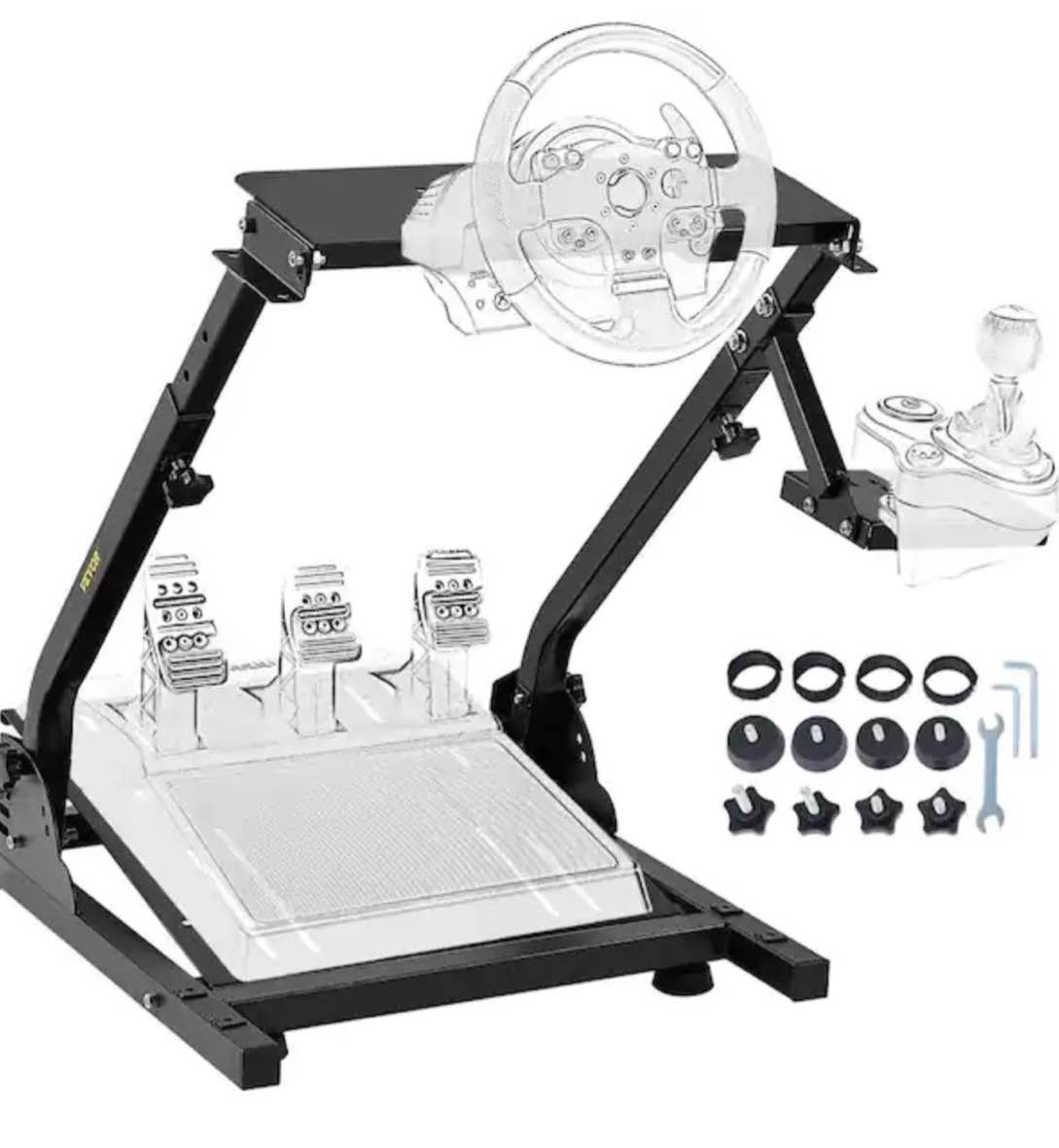 VEVOR G920 Racing Steering Wheel Stand Shifter Mount fit for Logitech G27 G25 G29 Gaming Wheel Stand Wheel Pedals NOT Included Racing Wheel Stand