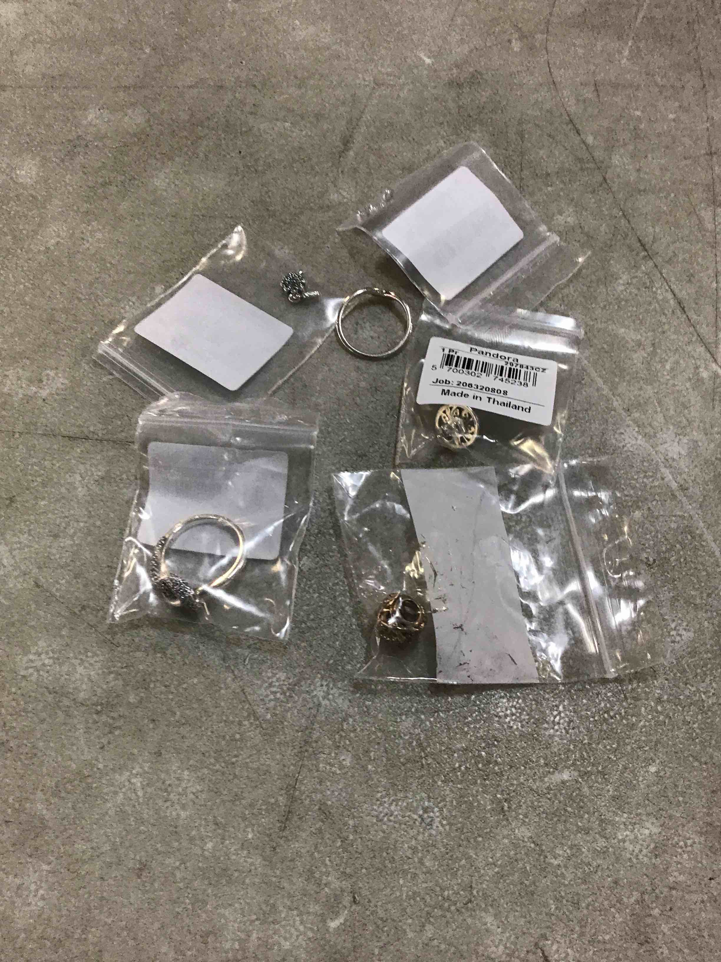 assorted pandora rings various styles and sizes
