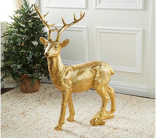 Home Reflections Oversized Gold Standing Reindeer