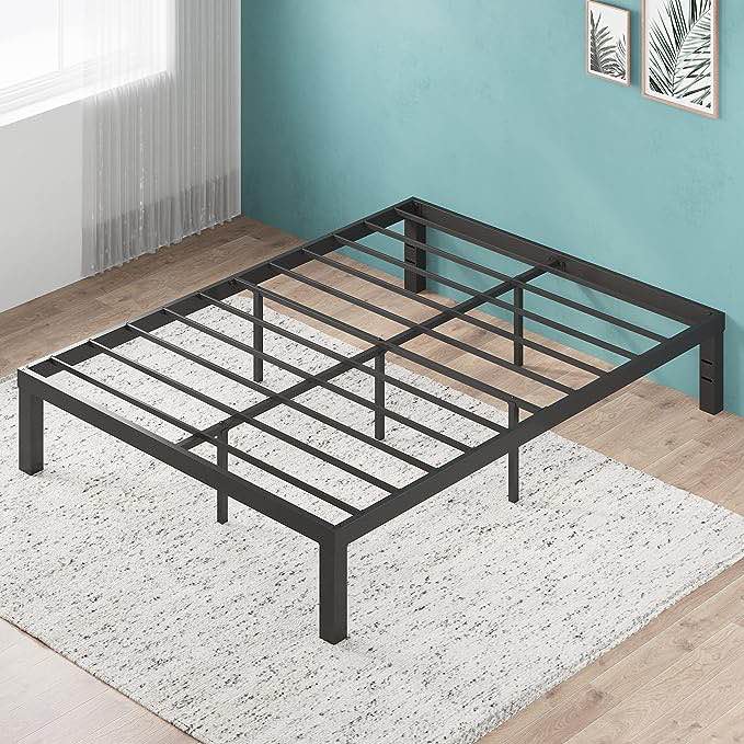 zinus metal bed frame 