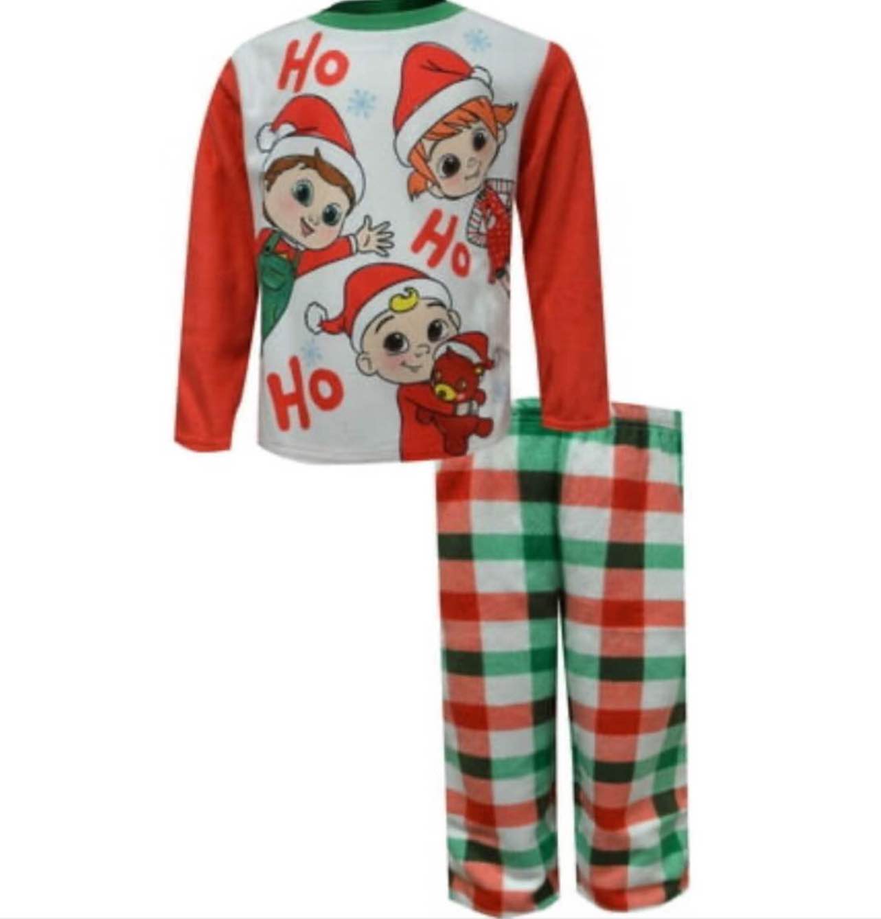 Komar Kids Boys  Cocomelon Christmas Holiday Toddler Fleece Pajamas