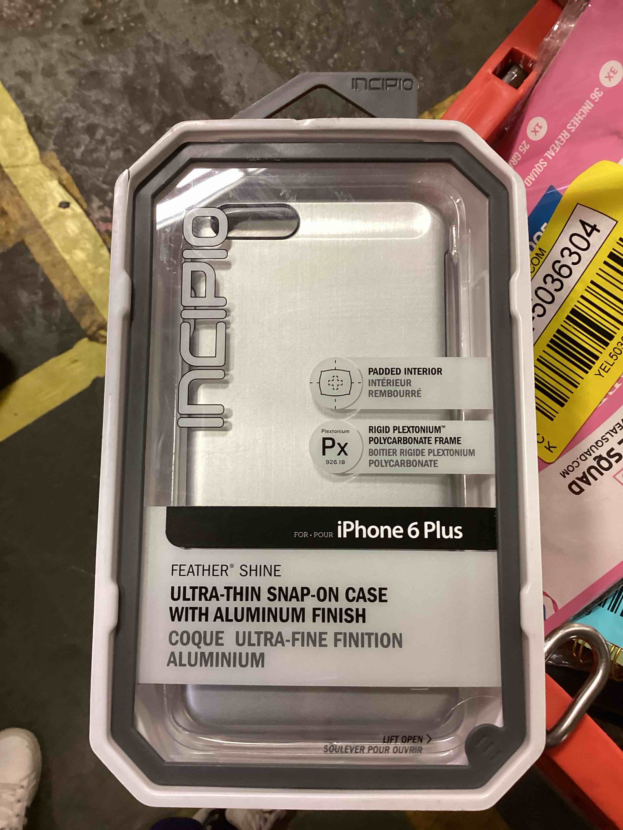 incipio iPhone 6 Plus ultra-thin snap-on case with aluminum finish