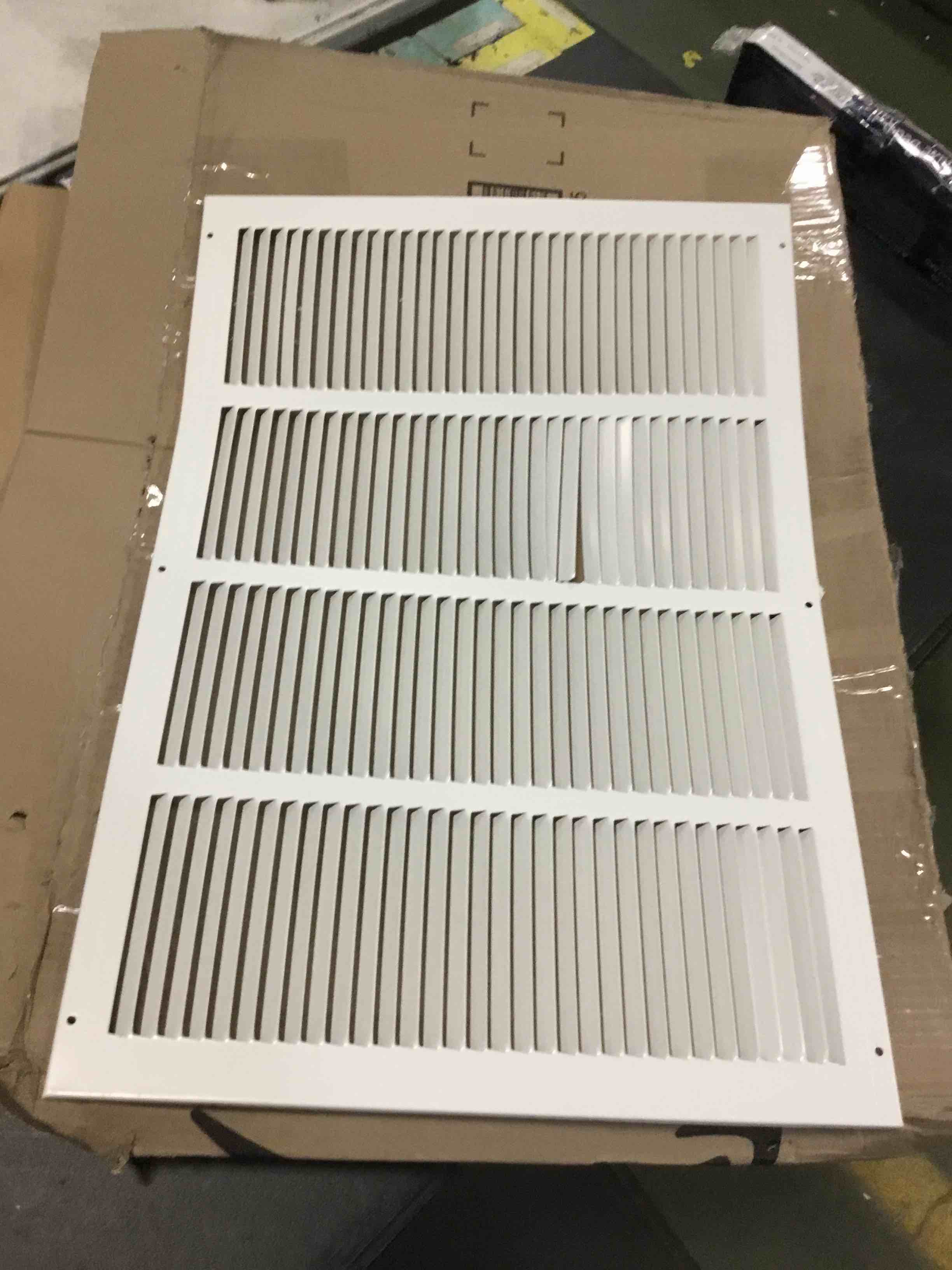 Handua 24"W x 16"H [Duct Opening Size] Steel Return Air Grille (HD Series) Vent Cover Grill for Sidewall and Ceiling, White | Outer Dimensions: 25.75"W X 17.75"H for 24x16 Duct Opening