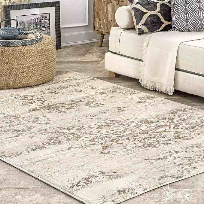 nuLOOM Freja Distressed Area Rug, 3' x 5', Beige
