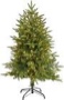 Nearly Natural 4ft. Colorado Mountain Fir “Natural Look” Artificial Christmas Tree with 150 Clear LED Lights,Green
