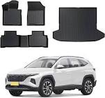 BEEGROW Floor Mats for Hyundai Tucson Accessories 2022 2023, All-Weather Odorless TPE Car Carpets Custom Fit Tucson Gas Hybrid