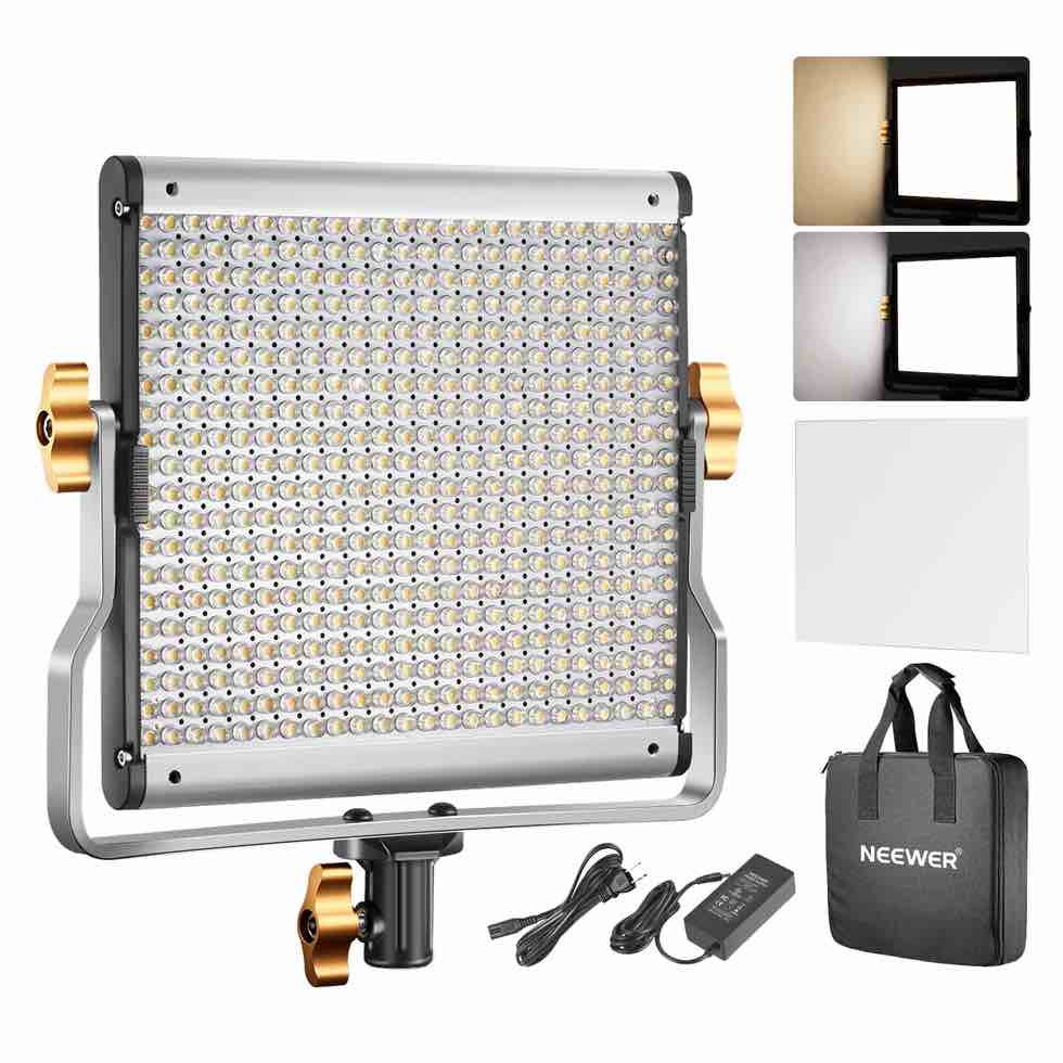 Newer Led Photography light Bi-Color 480  gold NEEWER NL480 Bi-Color LED Panel Light