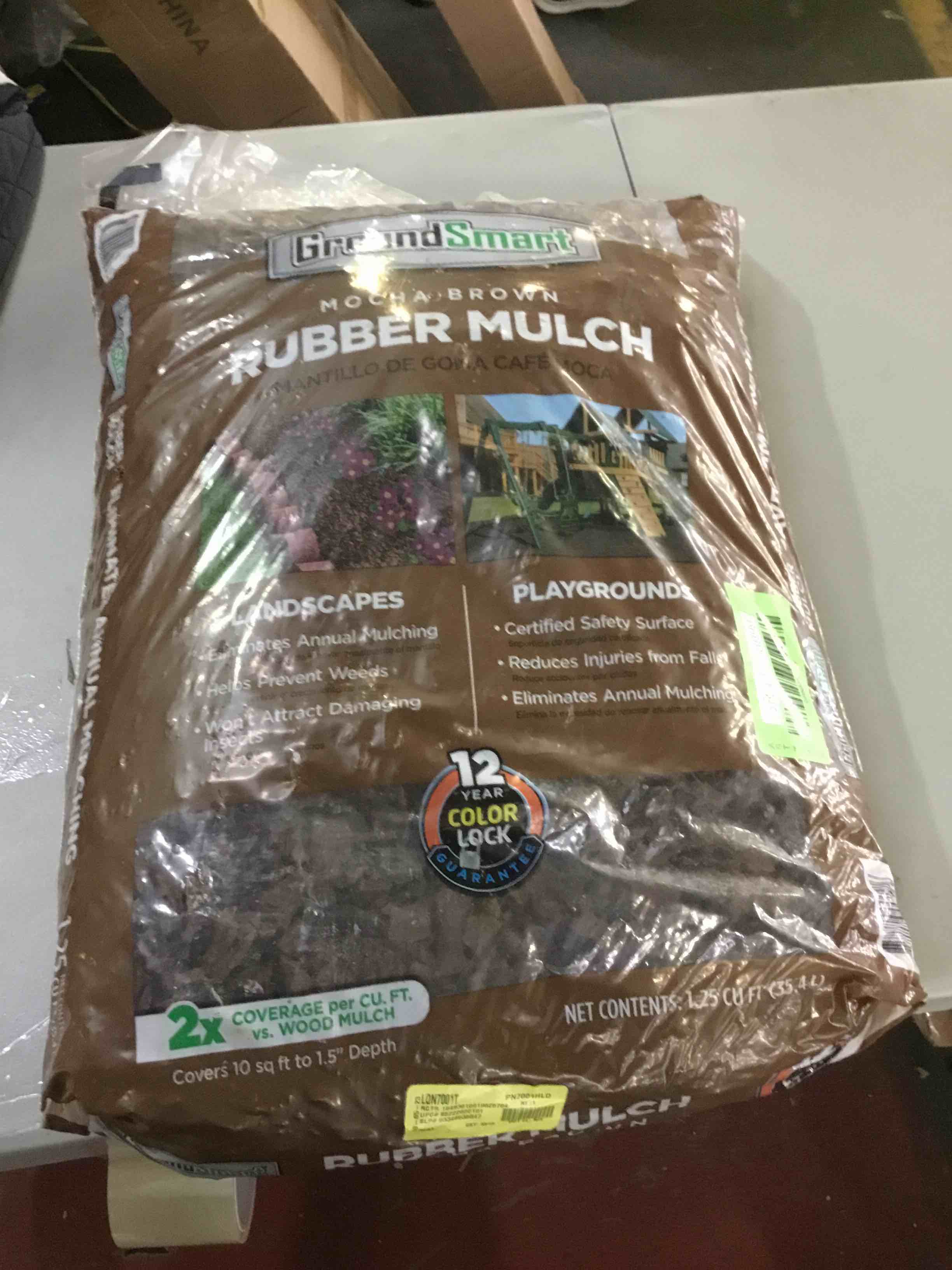 Ground Smart Rubber Mulch Mocha Brown