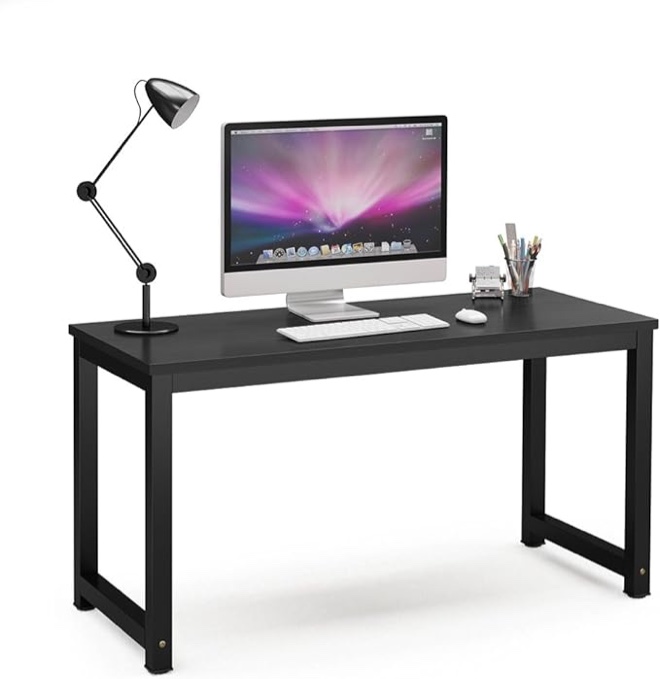 Tribesigns Modern Simple Style Computer Desk PC Laptop Study Table Workstation for Home Office  Black 