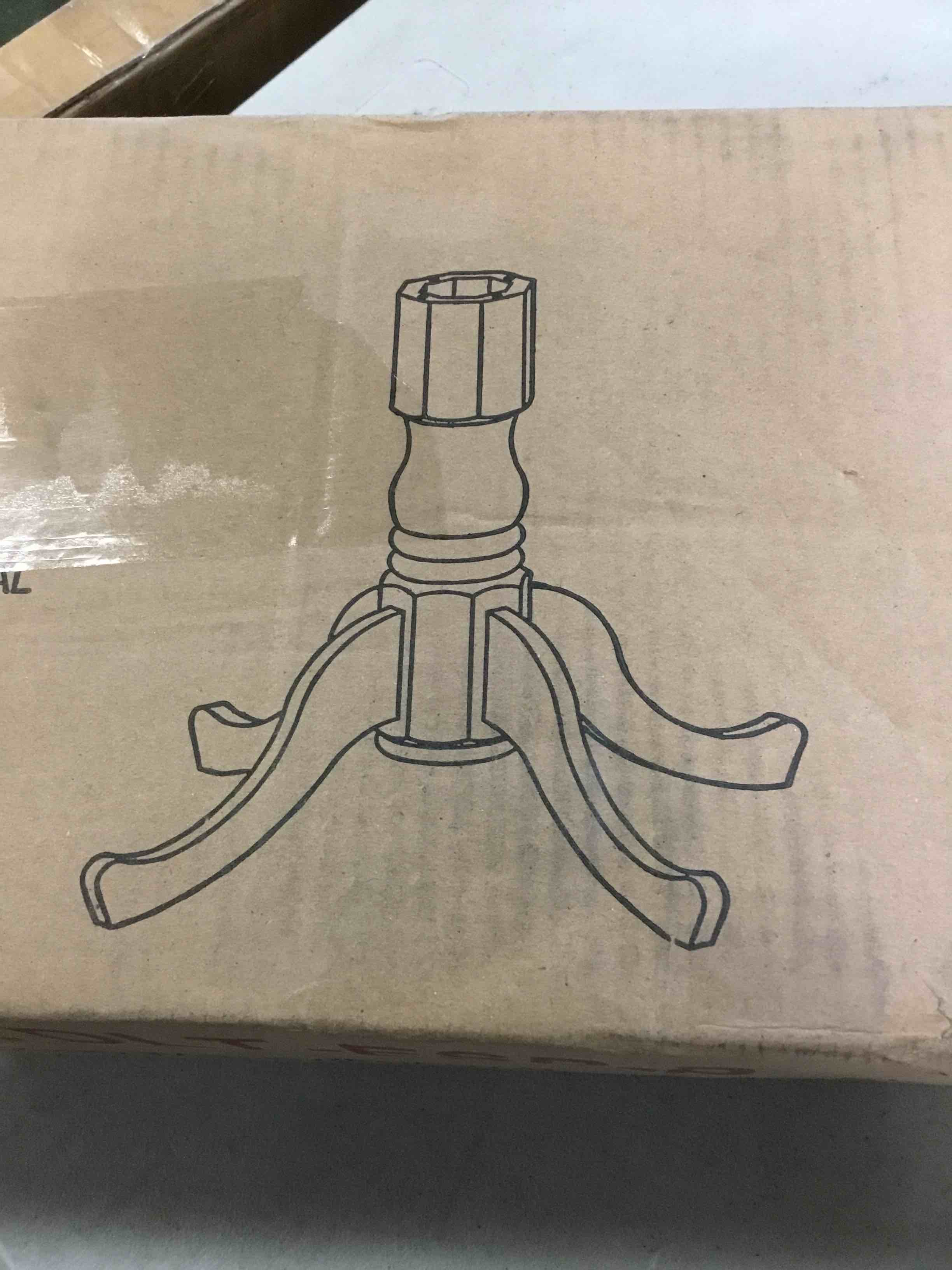 East West Furniture Dublin Round Table Pedestal Espresso 