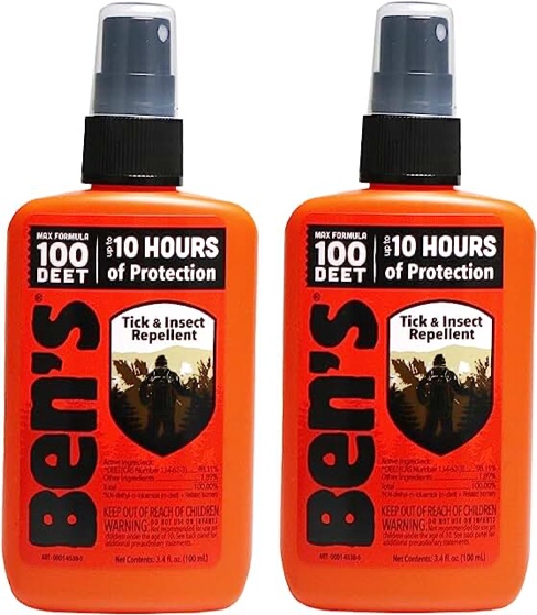 Ben's 100 Tick and Insect Repellent Pump 3.4 Fl Oz Pack 2 