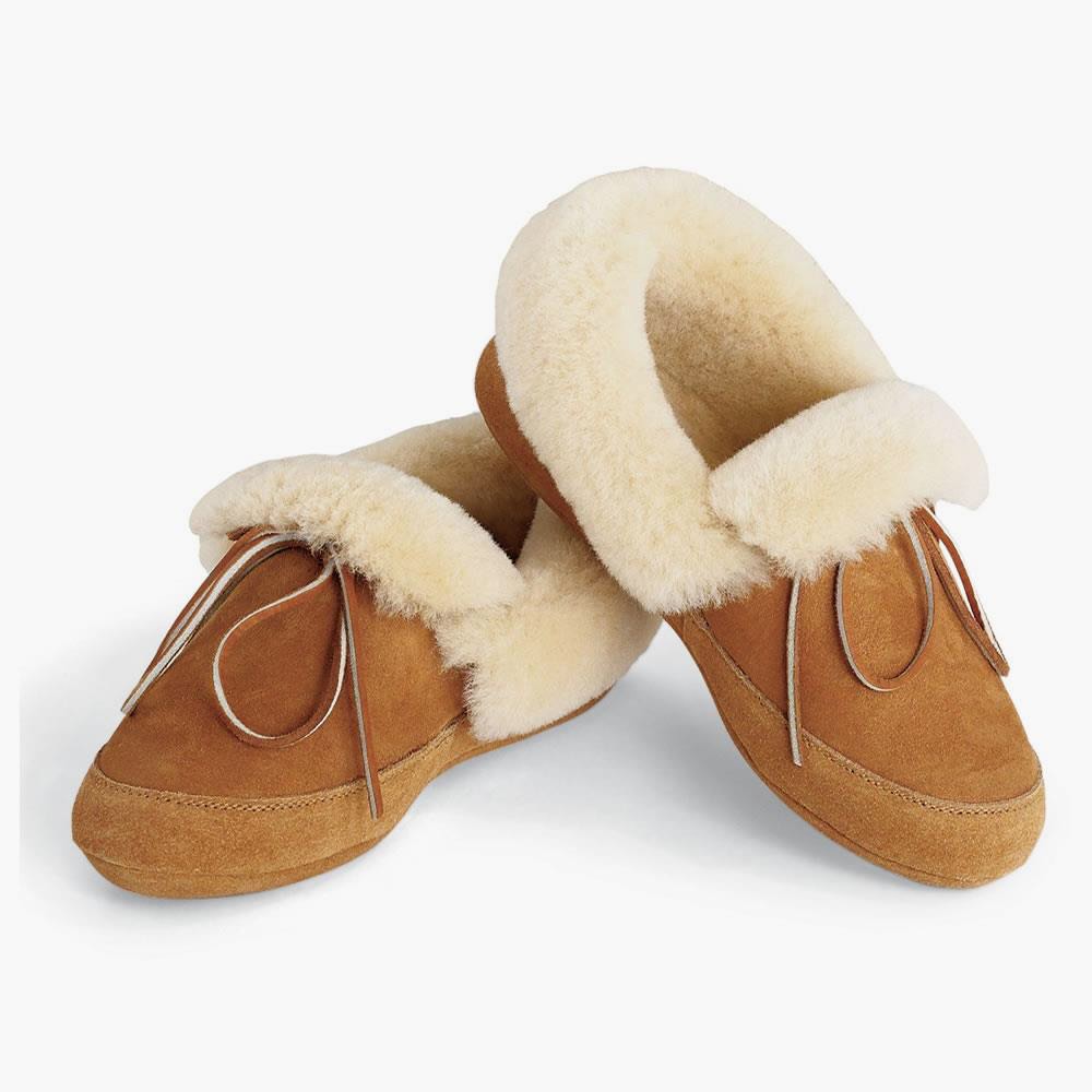 The Androscoggin Sheepskin Slippers LRG NAT