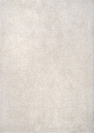 White Soft Solid Shag Area Rug