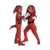 Sonic The Hedgehog Unisex Size Medium (8-10) Knuckles Deluxe Halloween Child Costume Sonic Prime, Disguise
