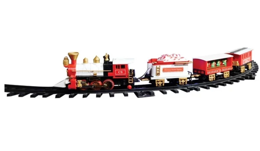 Holiday Time Christmas Sweets Train Ready to Play Tree Train Battery Operated(by 4 AA batteries)Model Train Sets
