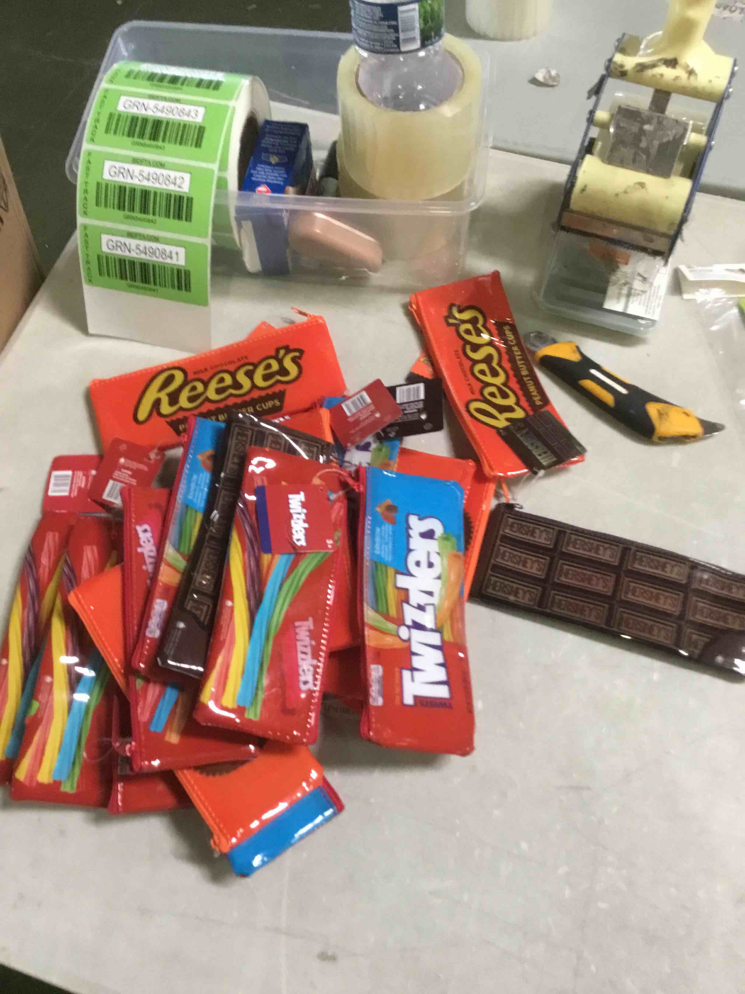 assorted pencil bags