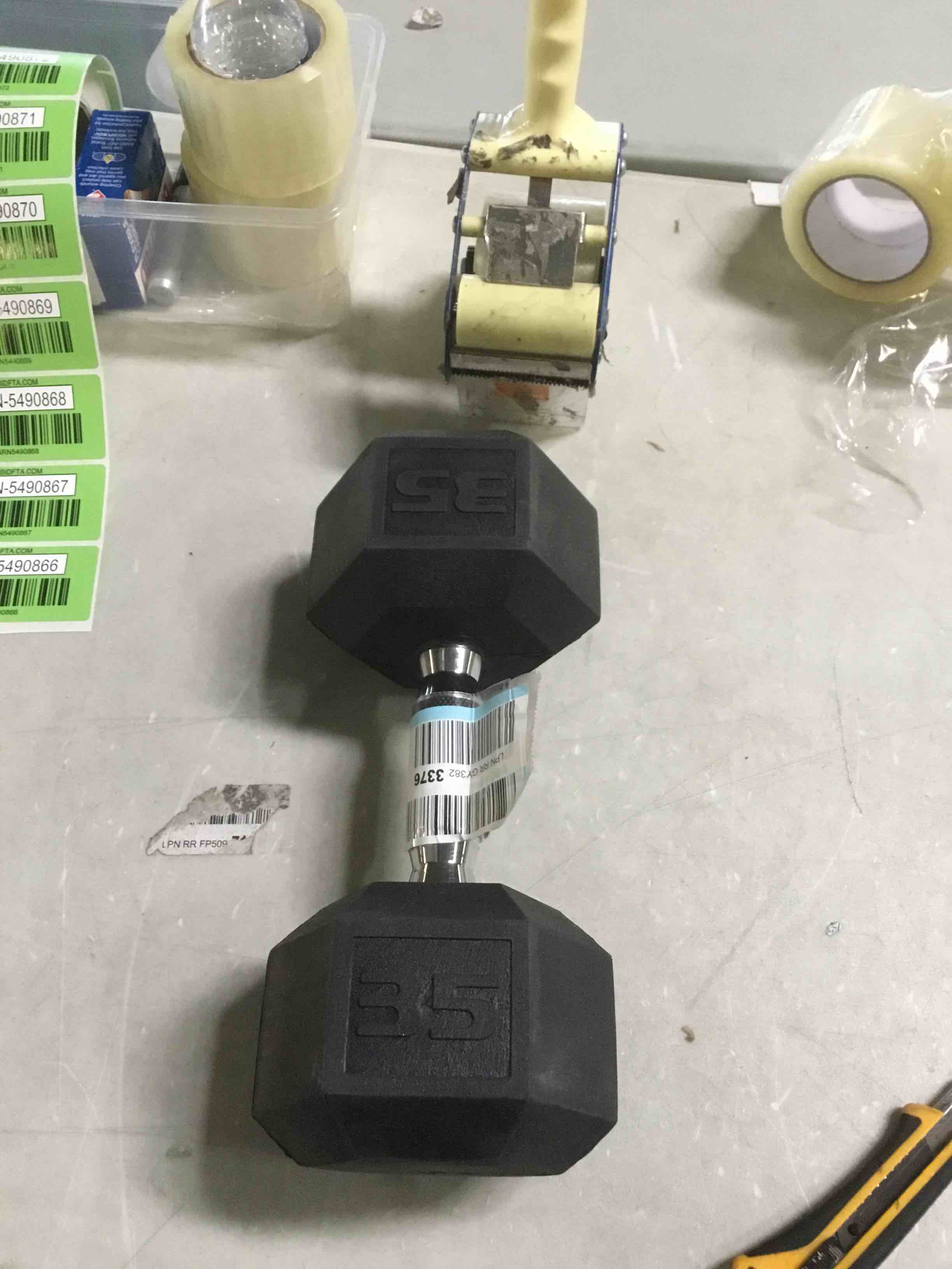 35lb dumbbell 