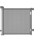 Retractable Baby Gate,Mesh Baby Gate or Mesh Dog Gate,33" Tall,Extends up to 55" Wide,Child Safety Gate for Doorways, Stairs, Hallways, Indoor/Outdoor?Grey,33"x55")
