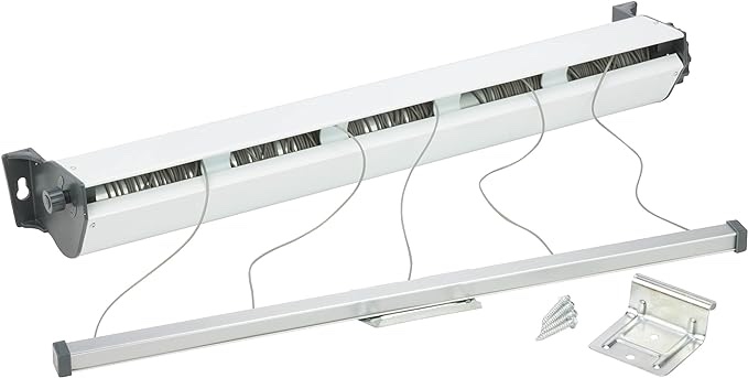 Sunline  Can Do,Alloy Steel 5-Line Retractable Outdoor Clothesline DRY-03113 White, 37.01" x 7.48" x 5.98"