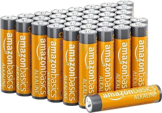 Amazon Basics 36-Pack AAA Alkaline High-Performance Batteries, 1.5 Volt, 10-Year Shelf Life