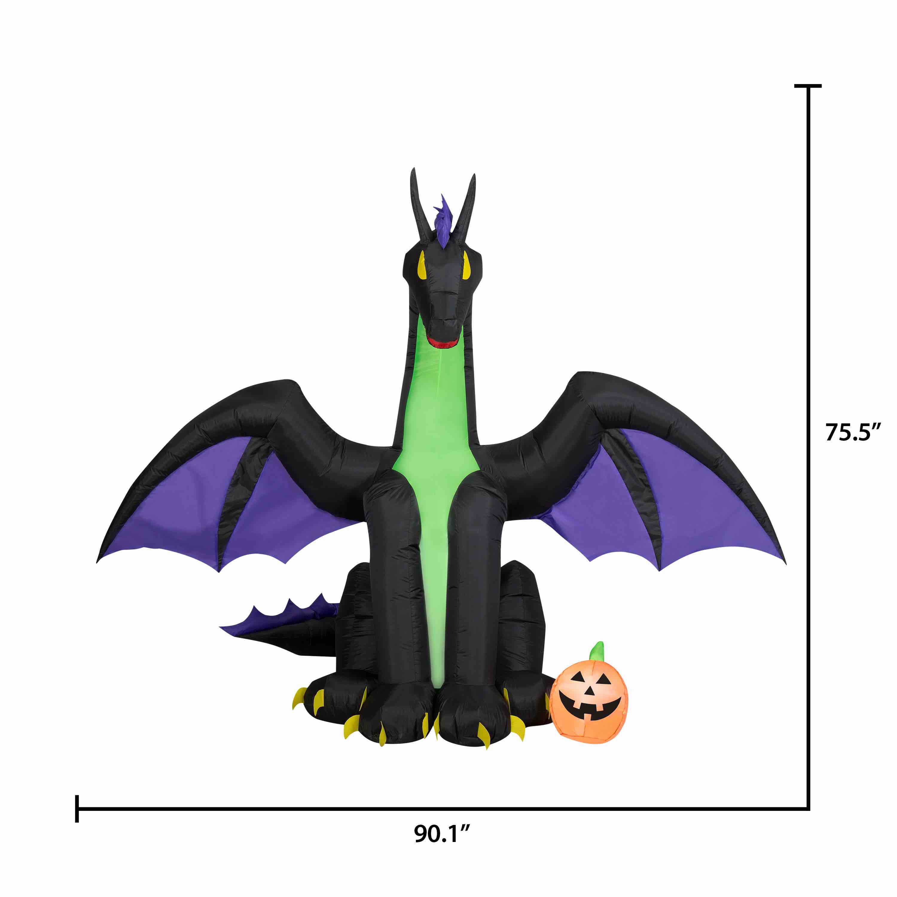 Halloween Airblown Inflatable, Spot the Mythical Dragon, 7.5', by Way To Celebrate