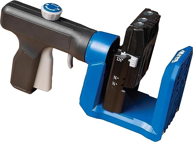 Kreg KPHJ520PRO Pocket-Hole Jig - Durable Kreg Pocket-Hole Jig - Easy Clamping & Adjusting - Includes 360-Degree Rotating Handle - With Pocket-Hole Screws - For Materials 1/2" to 1 1/2" Thick