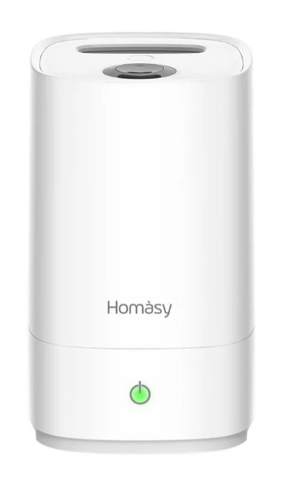 Homasy 4.5L Cool Mist Humidifiers, Top Filling Humidifiers for Bedroom, 28dB Quiet Ultrasonic Humidifier for Baby Room, Fresh Air Humidifier, Sleep Mode & Auto Shut Off, Up to 30 Hours, All White