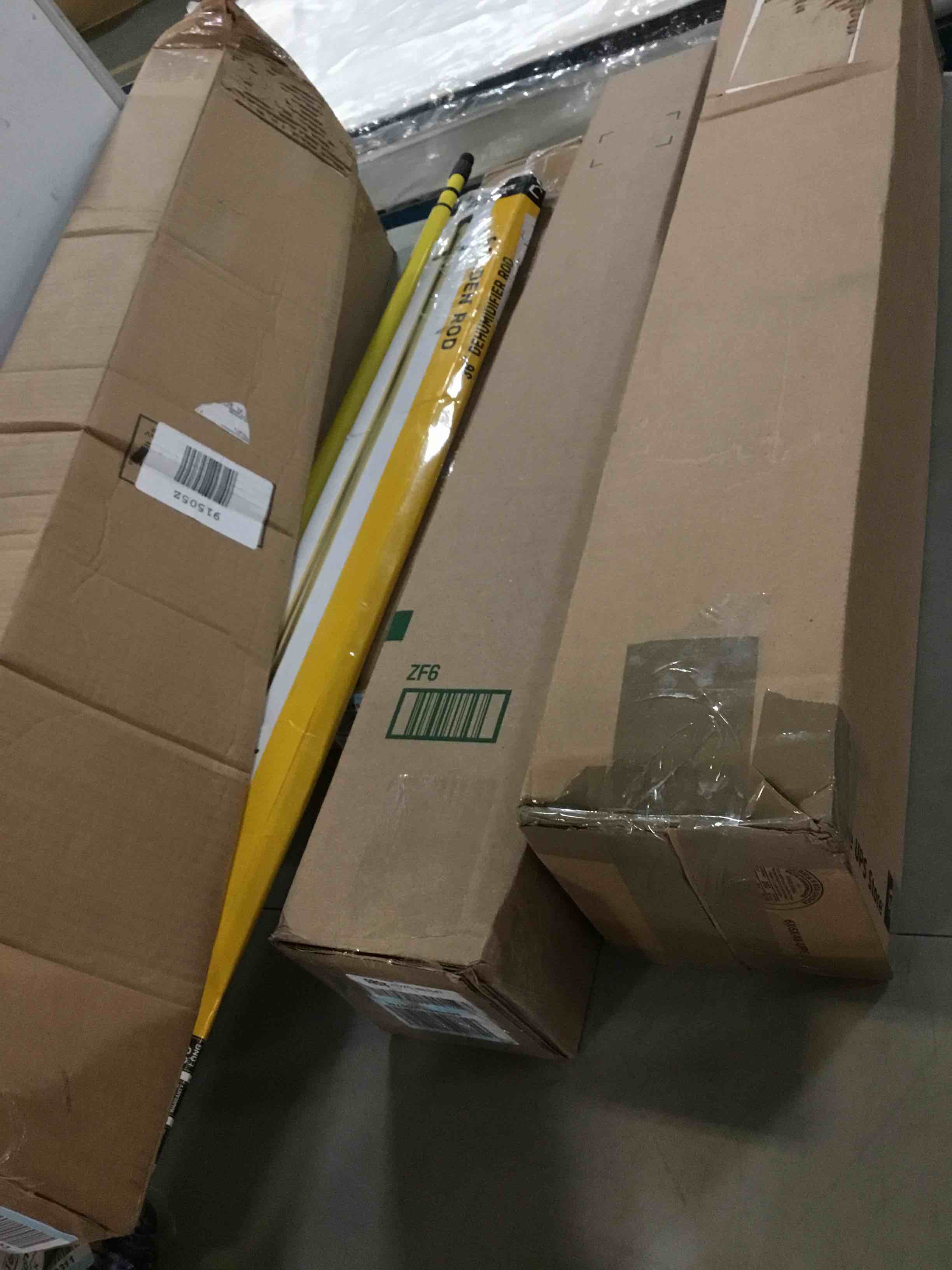 assorted item miscellaneous curtain rod/ retractable gate and more 