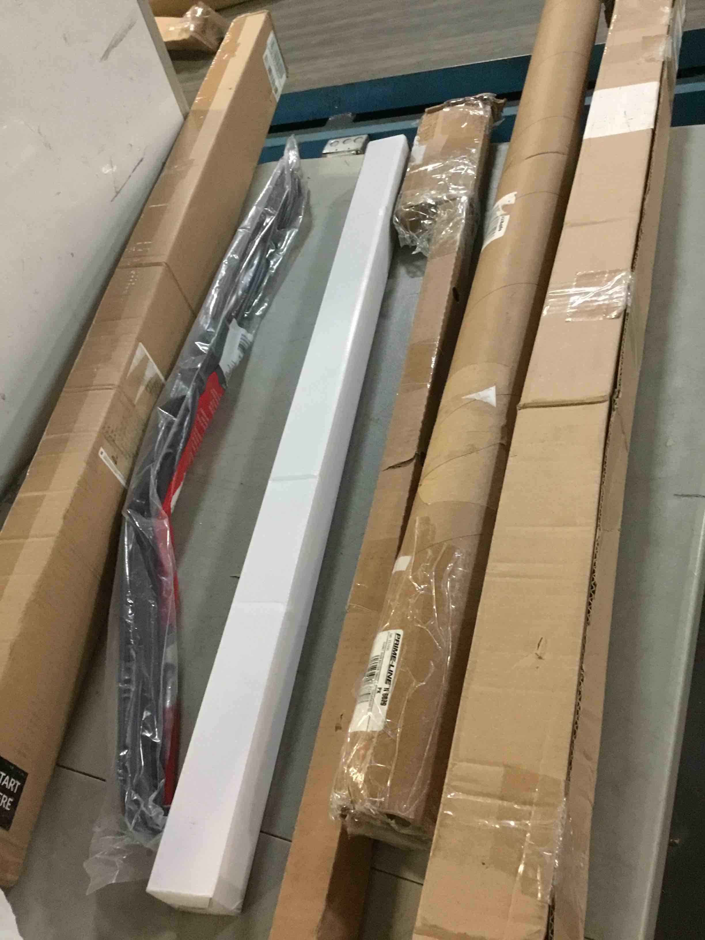 assorted item miscellaneous curtain rod/ retractable gate and more 