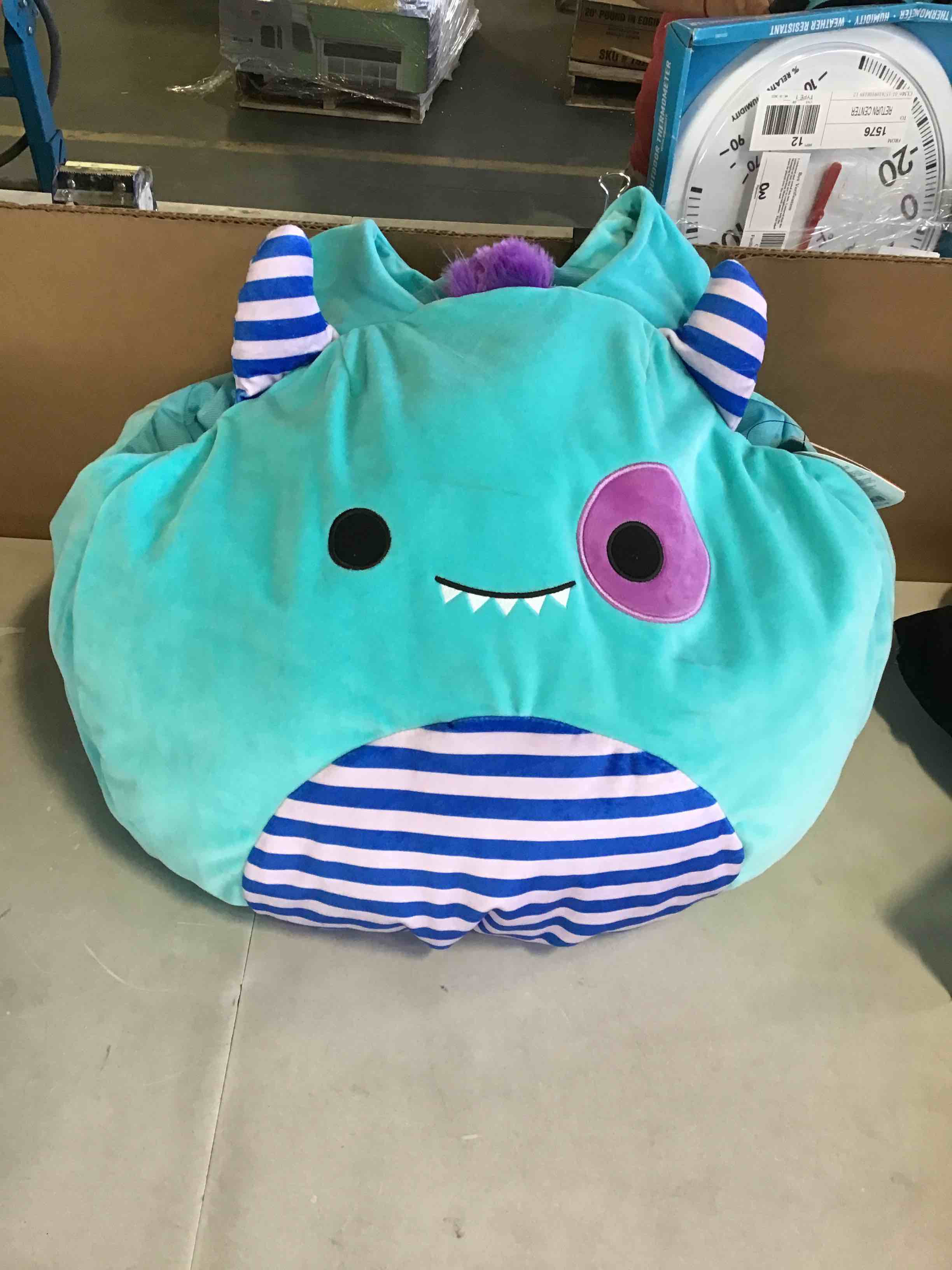 Rorty the monstrous horns and striped stomach Halloween costume