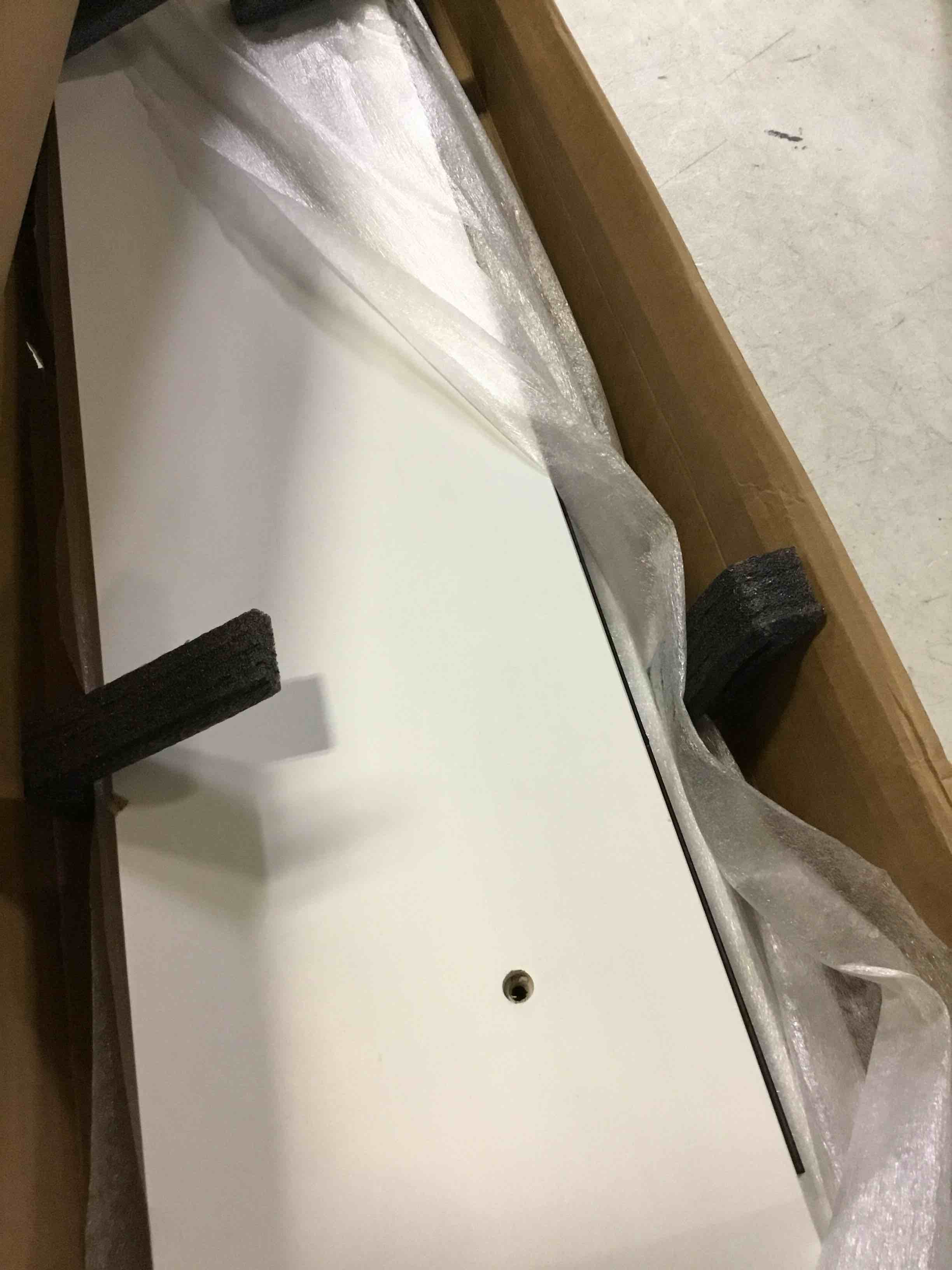 fuqing White Floating Shelves, 36 Inches Long Shelves Set of 2, Solid