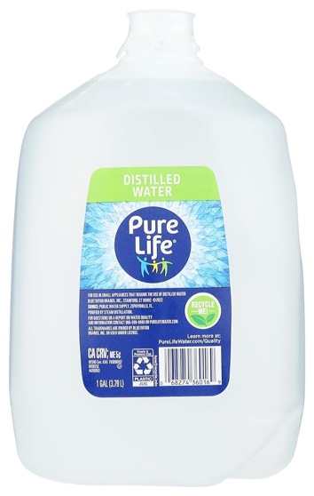 117207 1 gal Purelife Side Distilled Water - Case of 6