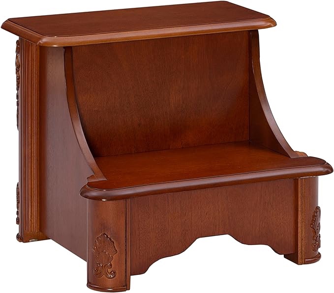 Powell Woodbury Mahogany Bed Step with Storage