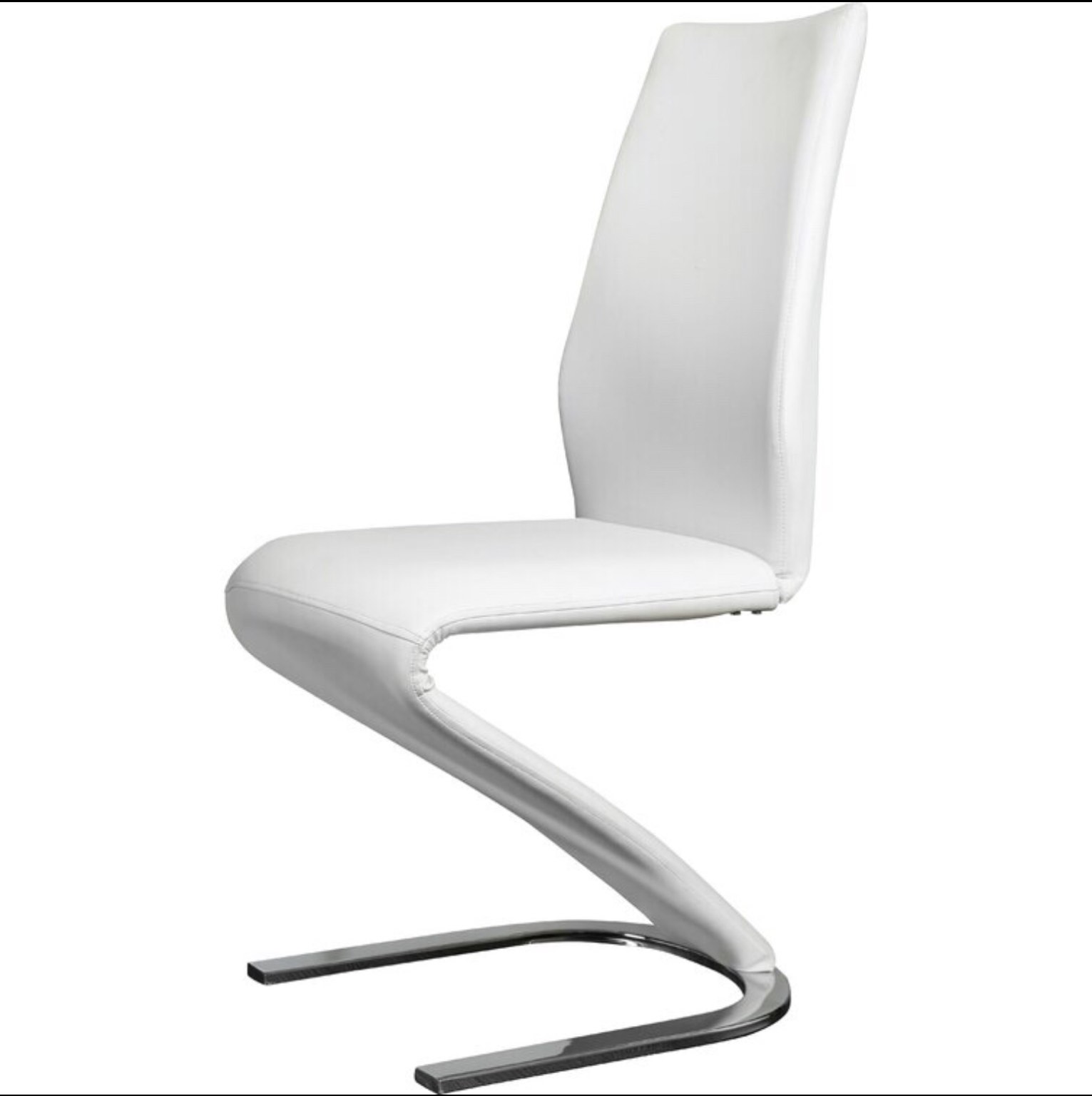 Basit Solid Back Dining Chair, White by Wade Logan®