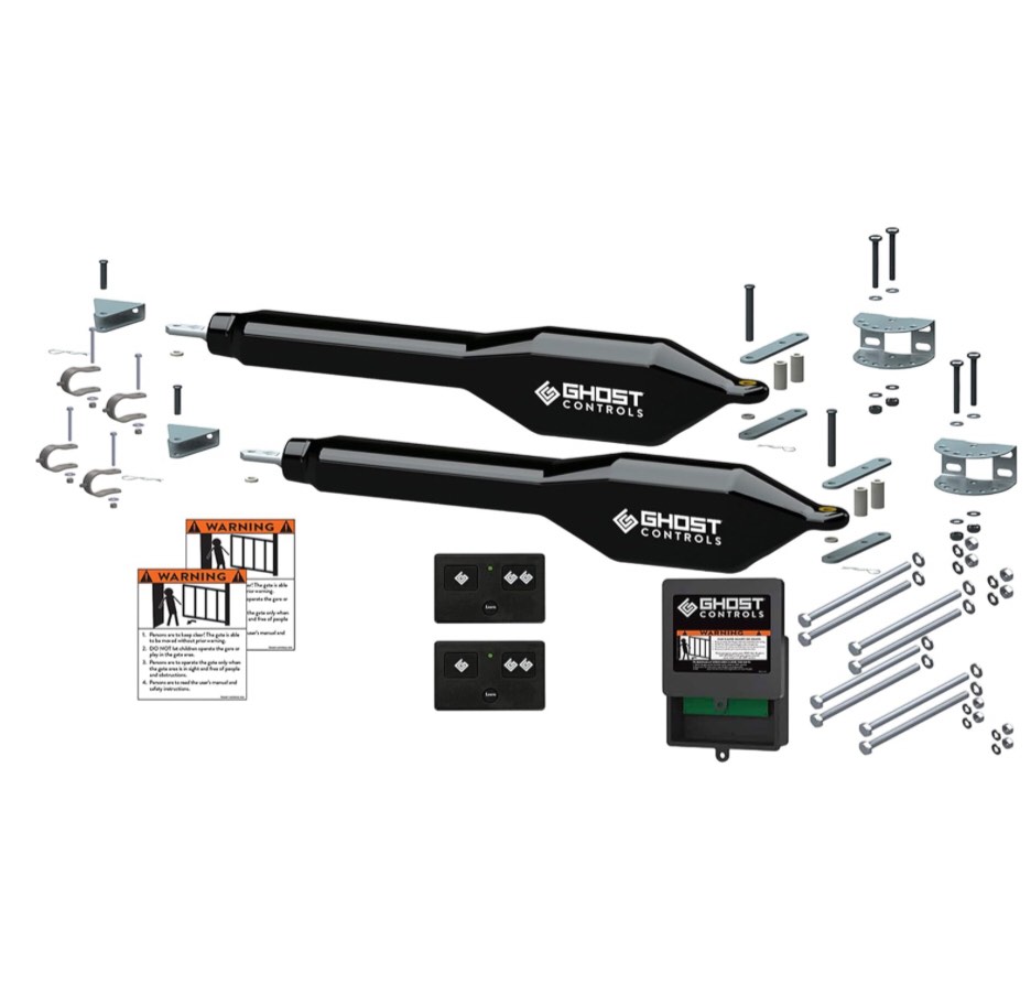 GC GHOST CONTROLS TDS2 HeavyDuty Dual Automatic Gate Opener Kit for