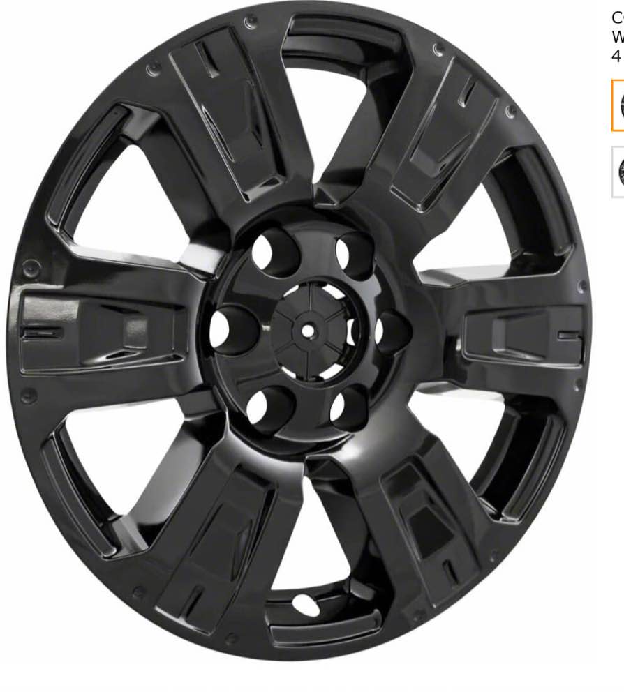 COAST2COAST Impostor Wheel Skin, 18", Black, Set Of 4