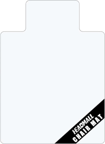 Naturehydro Large Chair Mat for Carpet - 53" x 45" x 0.09" Clear Computer Desk Chair Mat for Low Pile Carpeted Floors, Plastic Chair Mat on Carpets, BPA and Phthalates Free (with Lip)