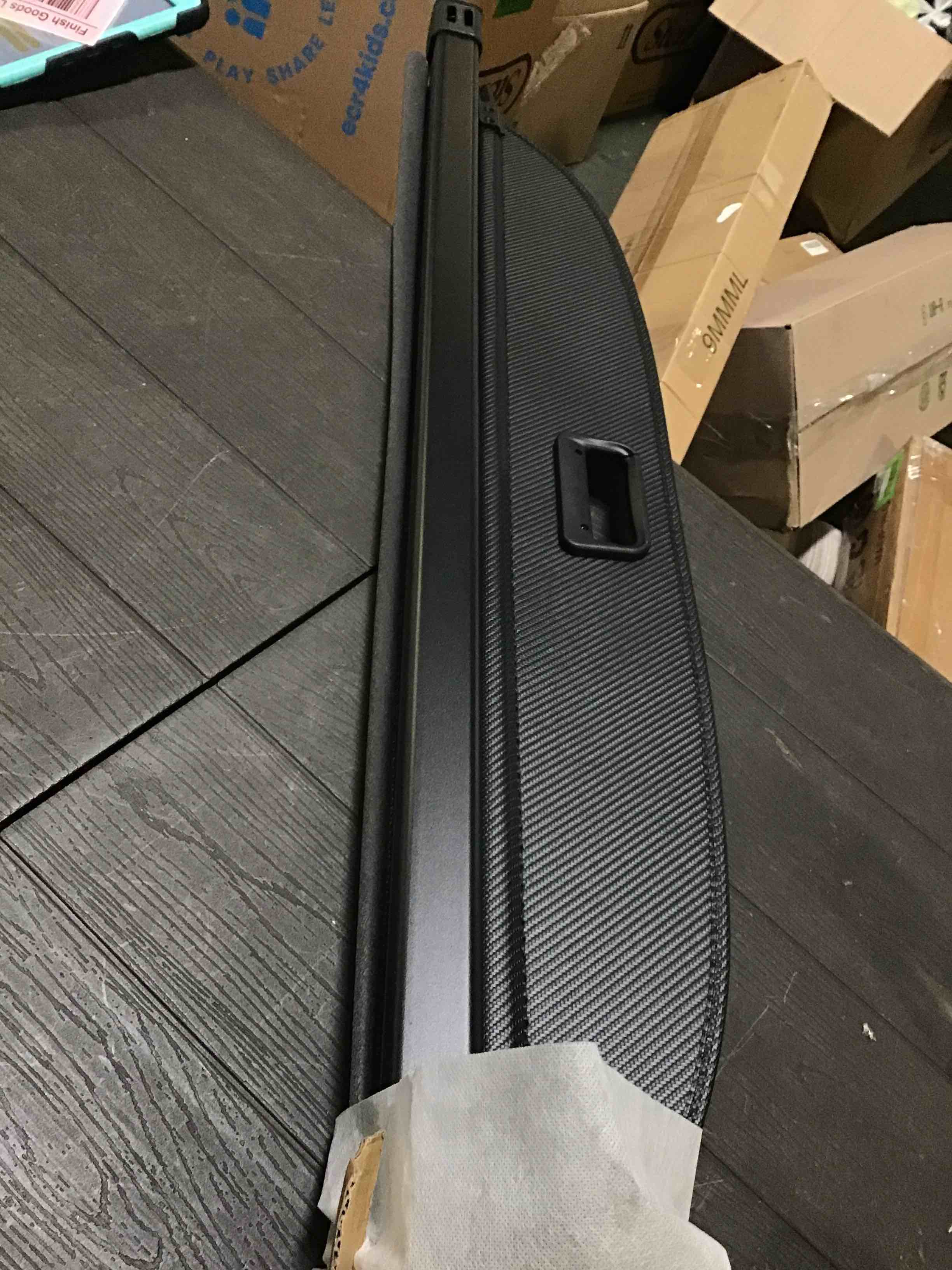 Powerty Compatible with Cargo Cover GMC Terrain & Chevrolet Equinox 2023 2022 2021 2020 2019 2018 Retractable Trunk Shielding Shade Cargo Luggage Cover Carbon Fiber Texture