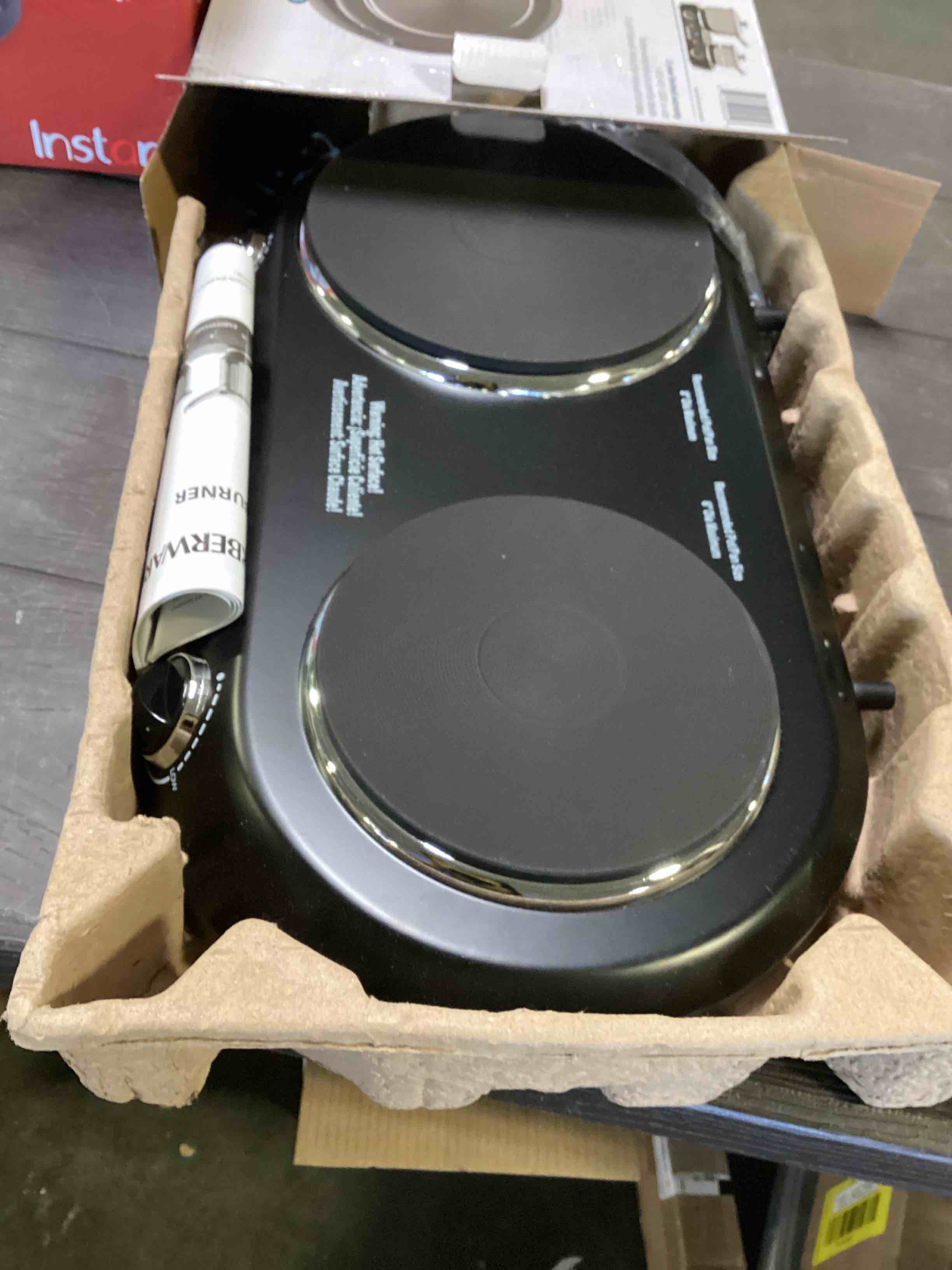 Farberware Royalty 1800 W Double Burner Black Electric Cooktop, 1 Each