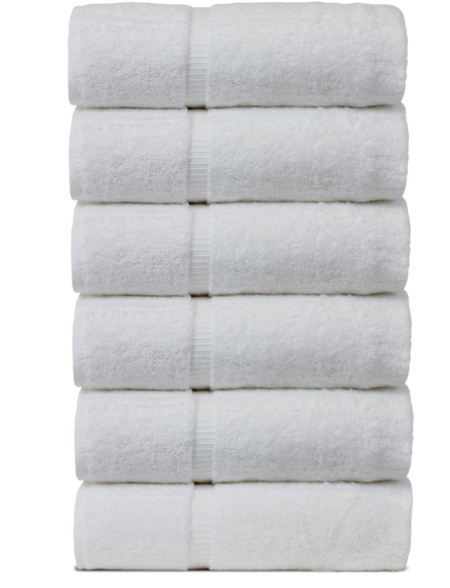 The Best Genuine Turkish Luxury Towels Set Of 6 Color White