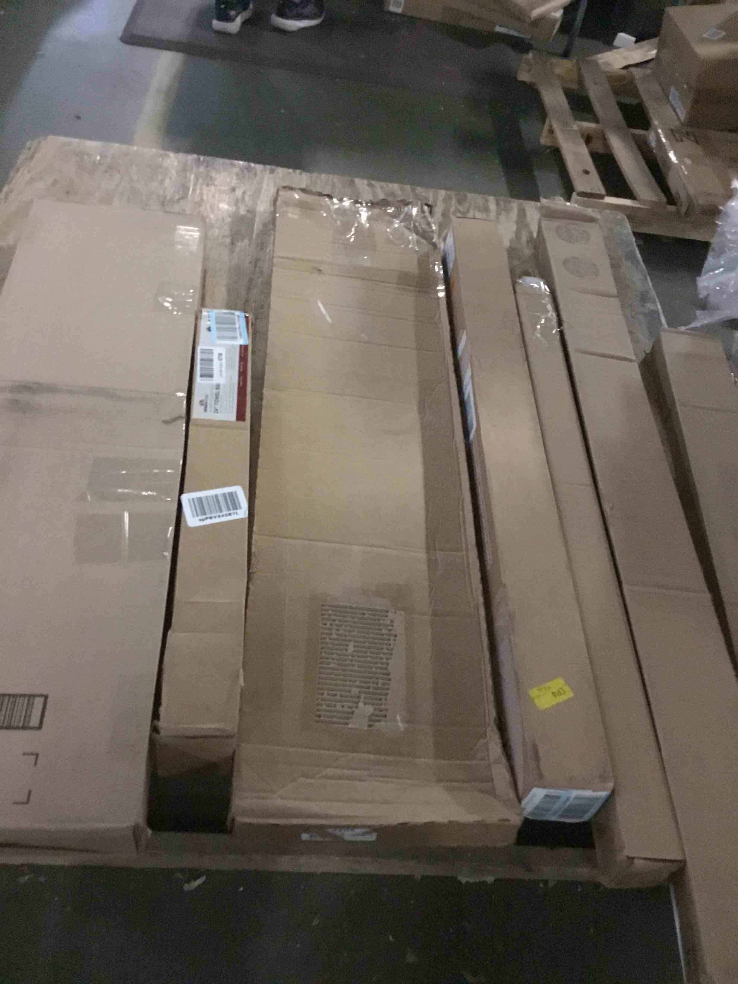 assorted miscellaneous items (window deflectors, curtain rods and more)