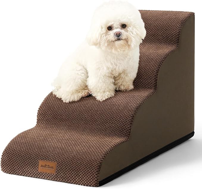 pet stairs ceheyciga brown 4 stairs