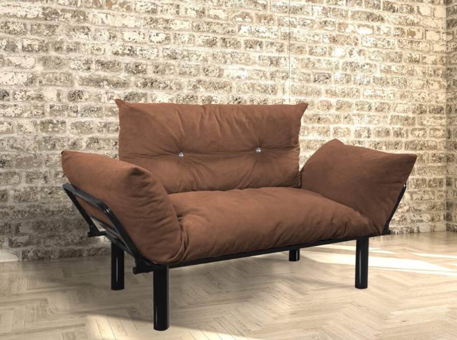 HD-ON10EV-ADA-BRW-2 Ada Loveseat Sofa44; Brown