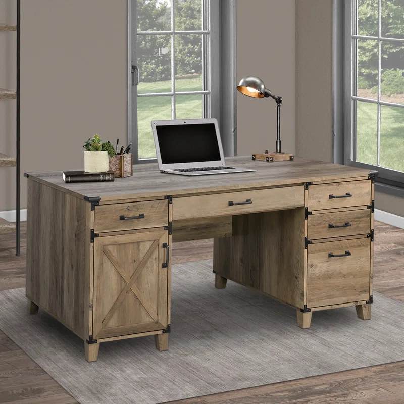 Nguyen 59 '' Executive Desk with Drawers