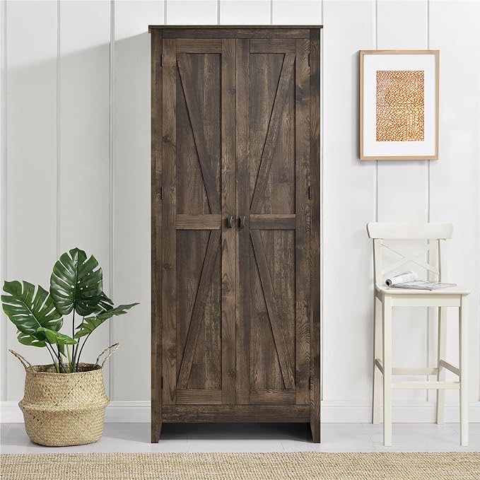 Ameriwood Home Farmington 32" Storage Cabinet in Brown