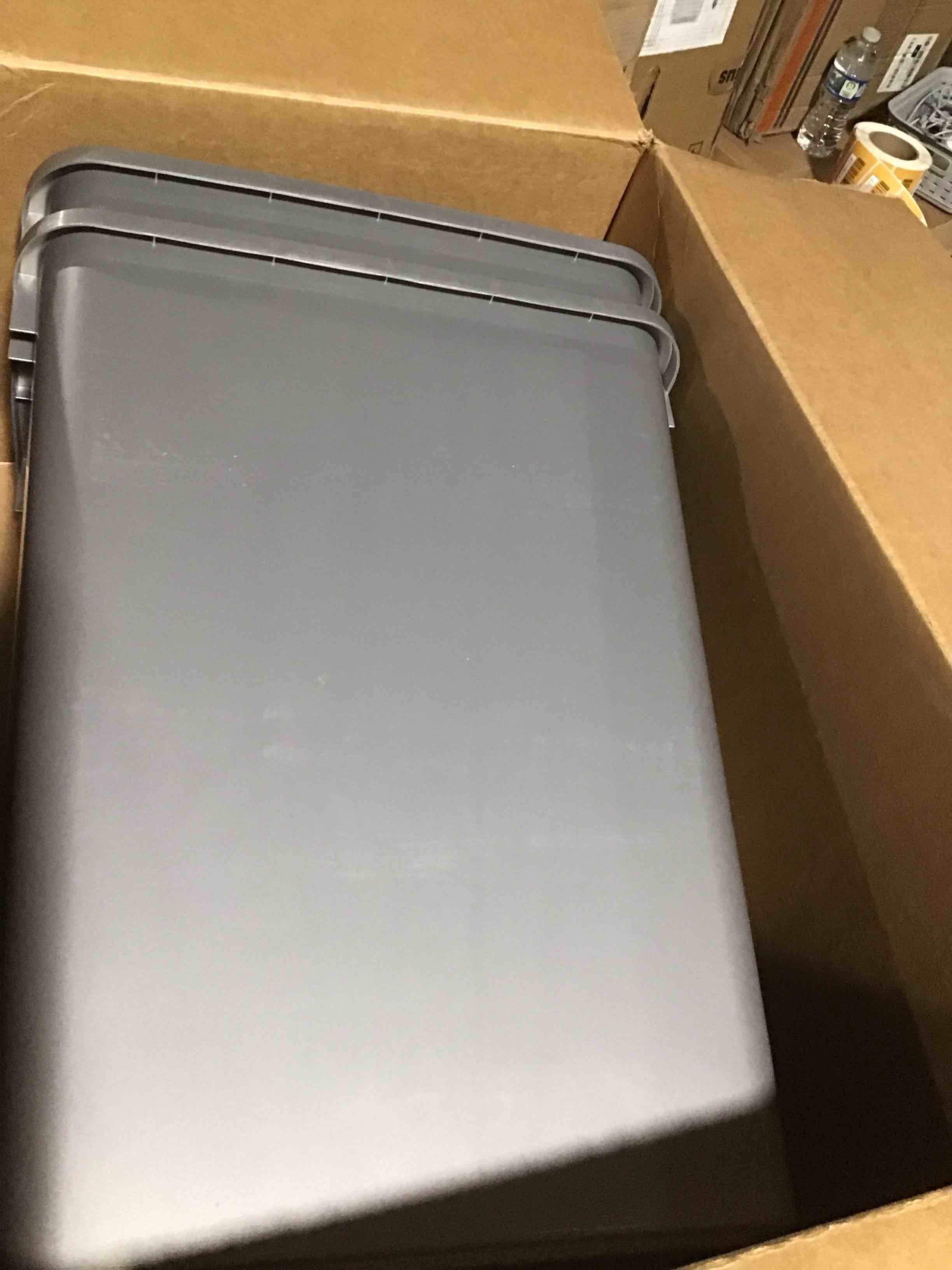 Rev-A-Shelf Double Pull Out Trash Can 35 Qt with Soft-Close