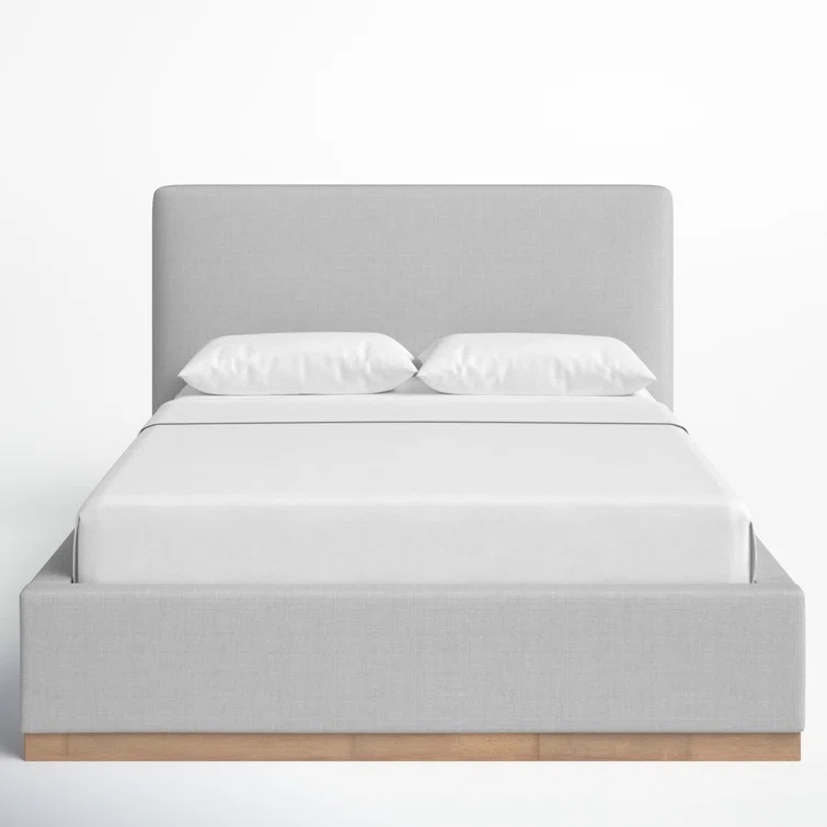 Stone Delpha Grounded Upholstered Wood Base Bed by Joss & Main (INCOMPLETE SET, MISSING BOX)