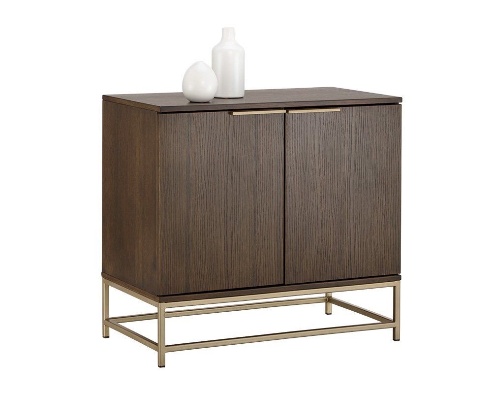 SUNPAN Rebel Small Sideboard in Raw Umber/Gold