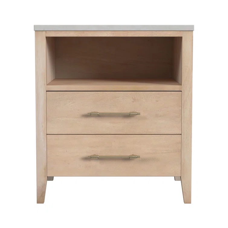 Isa Solid Wood Nightstand