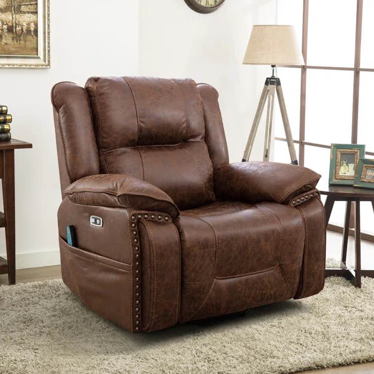 40.2" Wide Velvet Super Soft And Oversize Power Lift Assist Recliner Chair With Massage And Heat
